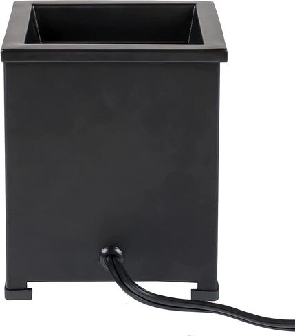 تصميمات Elanze Best Life Love، تورتة شمع كهربائية معدنية سوداء وفانوس زجاجي زيتي in Kuwait