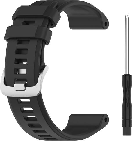 MOTONG متوافق مع حزام بديل Garmin Descent G1 - حزام معصم بديل من السيليكون متوافق مع Garmin Descent G1/ Forerunner 955/945/935 (سيليكون أسود) in Saudi Arabia