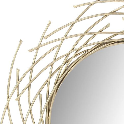 مرآة حائط CosmoLiving من Cosmopolitan Metal Starburst، مقاس 39 بوصة × 2 بوصة × 39 بوصة، ذهبي in Kuwait