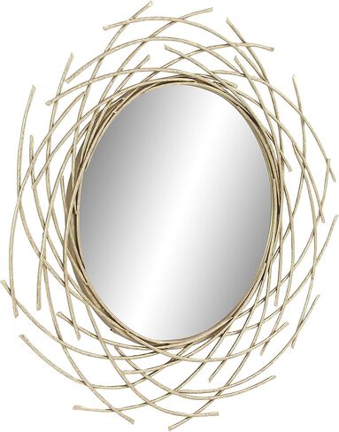 مرآة حائط CosmoLiving من Cosmopolitan Metal Starburst، مقاس 39 بوصة × 2 بوصة × 39 بوصة، ذهبي in Kuwait