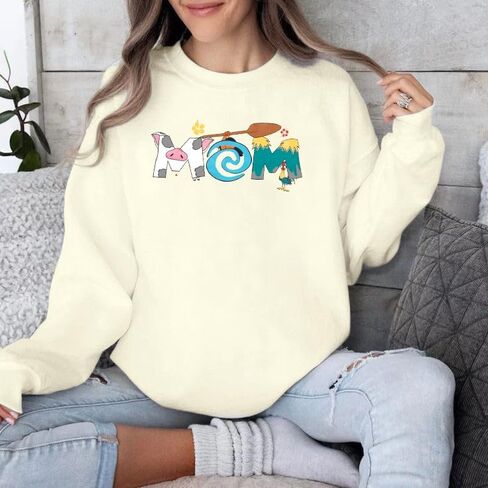 JINTING Mom and Dad Sweatshirt Mama Graphic Shirts Magic Rrincess كم طويل in Saudi Arabia