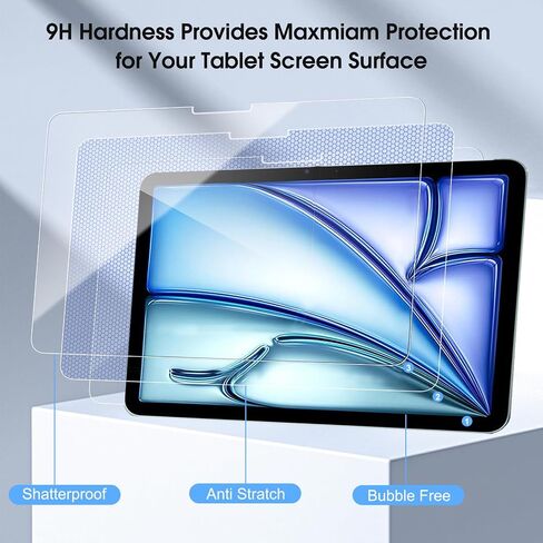 2 Pack Screen Protector for iPad Pro 13 Inch M4 2024, iPad Pro 7th Generation 13" Screen Protector Model A2925/A2926/A3007, HD Tempered Glass and Apple Pencil Compatible in Saudi Arabia