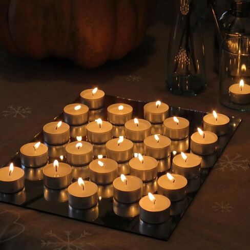 TYJCZUP Tea Light Candles | 4 Hour White Tealight Candle，100% Vegetable Oil Lamp，Small Votive Mini Tealight Candles for Home、Pool、 Shabbat、Chrithmas、Weddings & Emergencies. (4Hour-100Pcs) in Saudi Arabia