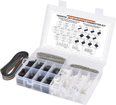 920PCS Terminals Assortment Kit (HX2.54+PH2.0) 2/3/4/5/6Pin Plug with Terminal Wires Cables Socket Header Wire Connectors Kit in Saudi Arabia