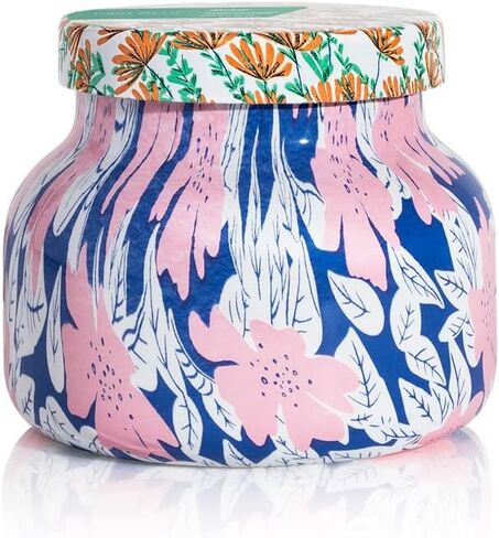 Capri Blue Aloha Orchid Candle - Pattern Play Signature Glass Jar Candle - Luxury Aromatherapy Soy Candle - Fresh Scented Candle - Colored Candles with Pattern Design (19 oz) in Kuwait