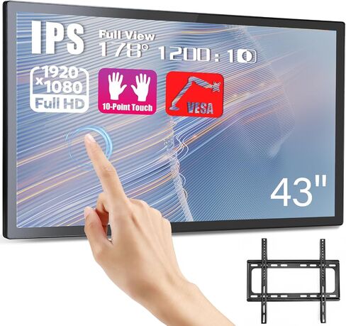 32 inch Capacitive Multi-Touch Screen Industrial Monitor, Built-in Speakers, USB, VGA, DVI & HD-MI Ports,16:9 Display and 1920 x 1080P, Digital Signage Displays Player for Advertising in Saudi Arabia