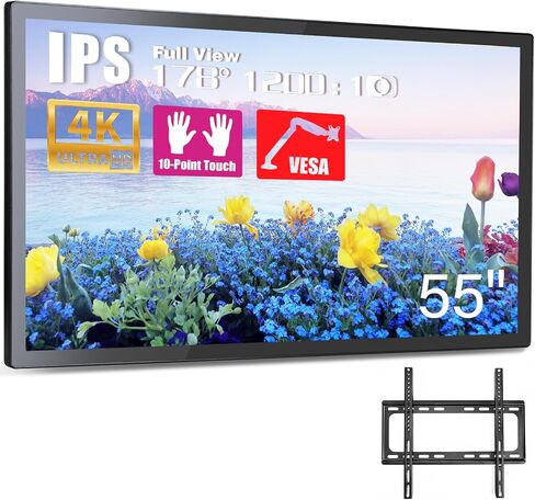 32 inch Capacitive Multi-Touch Screen Industrial Monitor, Built-in Speakers, USB, VGA, DVI & HD-MI Ports,16:9 Display and 1920 x 1080P, Digital Signage Displays Player for Advertising in Saudi Arabia