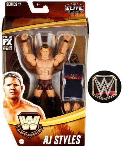 سلسلة شخصيات WWE Elite Legends Collection مقاس 6 بوصات (Aj Styles) in Saudi Arabia