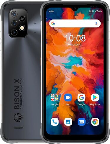 هواتف ذكية UMIDIGI متينة غير مقفلة، Bison X10 4G+128GB IP68/IP69K هاتف مقاوم للماء ومضاد للصدمات Helio P60 Android 11 كاميرا 20 ميجابكسل 6.53 بوصة FHD+ 6150 مللي أمبير في الساعة شحن سريع NFC هاتف ذكي متين in Kuwait