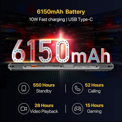 هواتف ذكية UMIDIGI متينة غير مقفلة، Bison X10 4G+128GB IP68/IP69K هاتف مقاوم للماء ومضاد للصدمات Helio P60 Android 11 كاميرا 20 ميجابكسل 6.53 بوصة FHD+ 6150 مللي أمبير في الساعة شحن سريع NFC هاتف ذكي متين in Kuwait