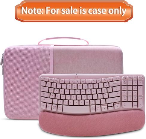 حافظة صلبة LTGEM متوافقة مع لوحة المفاتيح المريحة اللاسلكية Logitech Wave Keys - حقيبة تخزين واقية للسفر (أسود) in Saudi Arabia