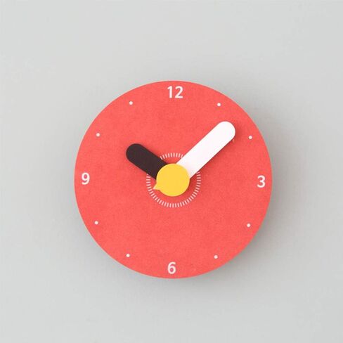 Retro Modern Wooden 'MINI' Wall Clock, Simplistic, Fashionable and Stylish, Silent Quartz Mechanism, Quality Materials made from Eco-Friendly MDF and Bamboo, Decor for Home/Office (Yellow) in Saudi Arabia