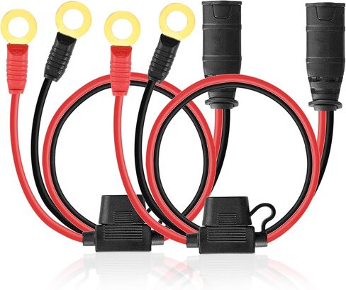 Battery Tender Leads - SAE Connector Wire Harness Compatible with NOCO GC008 X-Connect M10 (3/8in) XL Eyelet Terminal Connector Charger Cable Extension Cable Jump Starter Cable in Kuwait