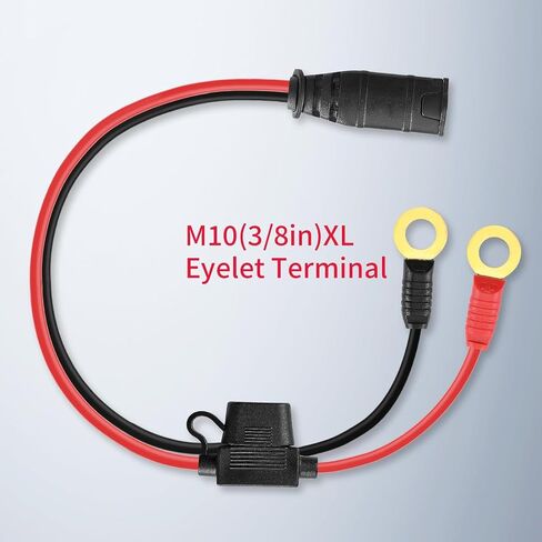 Battery Tender Leads - SAE Connector Wire Harness Compatible with NOCO GC008 X-Connect M10 (3/8in) XL Eyelet Terminal Connector Charger Cable Extension Cable Jump Starter Cable in Kuwait
