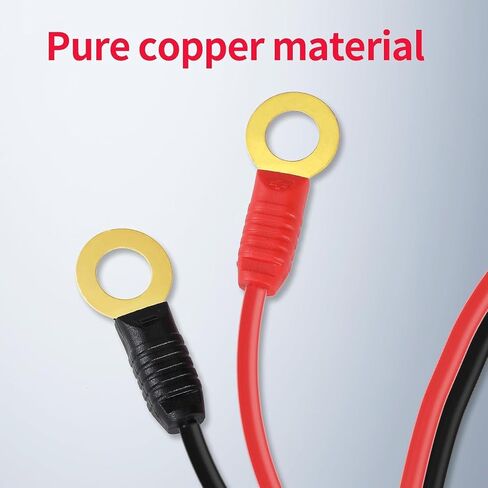 Battery Tender Leads - SAE Connector Wire Harness Compatible with NOCO GC008 X-Connect M10 (3/8in) XL Eyelet Terminal Connector Charger Cable Extension Cable Jump Starter Cable in Kuwait