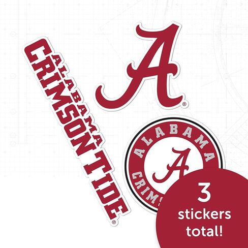 ملصقات صبار الصحراء جامعة ألاباما Crimson Tide Bama Cooler UA شارات الفينيل للكمبيوتر المحمول وزجاجة مياه وقصاصات السيارة T5 (النوع 5-1) in Saudi Arabia