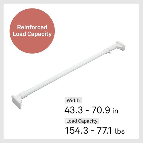 [Heian Shindo] Extra Strong Reinforced Tension Rod, Storage Tension Rod, Large 43.3–70.9 in, 154.3-77.1 lbs, HGP-110E in Saudi Arabia