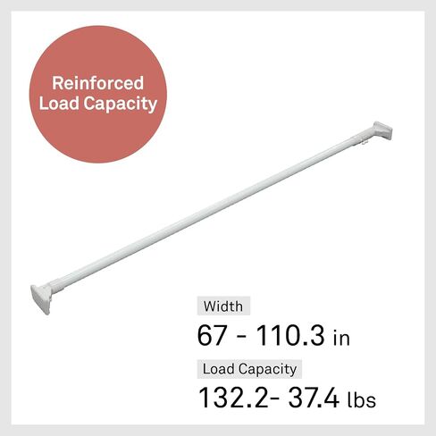 [Heian Shindo] Extra Strong Reinforced Tension Rod, Storage Tension Rod, Large 43.3–70.9 in, 154.3-77.1 lbs, HGP-110E in Saudi Arabia