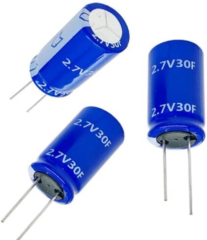 5 PCS Super Capacitor 8X25mm2.7V 5F Farad Capacitance Winding Type Energy Storage Capacity for Backup Power、Power Tools, Car DVD Navigation etc. (2.7V 5F) in Saudi Arabia