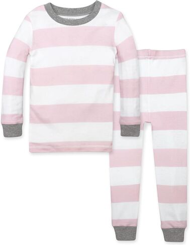 Burt's Bees Baby Baby Girls' Pajamas, Tee and Pant 2-Piece Pj Set, 100% Organic Cotton, Mountain Floral in Saudi Arabia