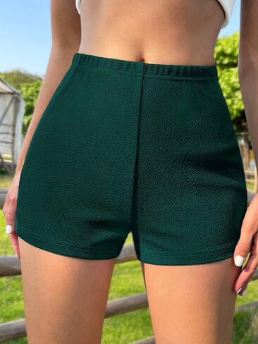 MakeMeChic Women's Cut Out Mini Shorts Party High Waisted Biker Shorts Skinny Shorts Leggings in Saudi Arabia
