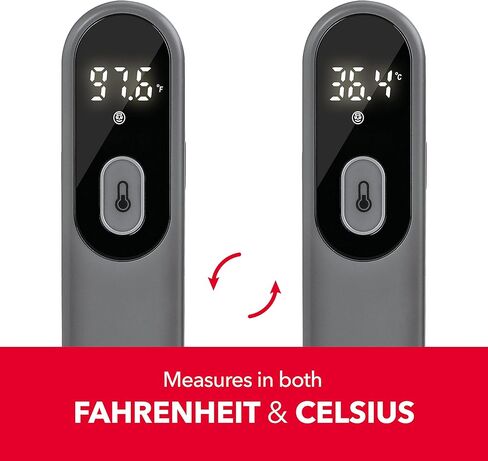جهاز قياس الحرارة الرقمي بالأشعة تحت الحمراء للجسم والأشياء بدون لمس من صن بيم للبالغين والأطفال، قراءة دقيقة فورية، مؤشر الحمى in Kuwait