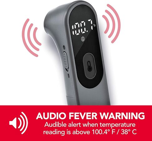 جهاز قياس الحرارة الرقمي بالأشعة تحت الحمراء للجسم والأشياء بدون لمس من صن بيم للبالغين والأطفال، قراءة دقيقة فورية، مؤشر الحمى in Kuwait