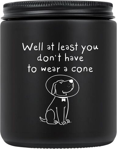 Get Well Soon Gifts for Women Men, Get Well Gifts for Women After Surgery, at Least You Don't Have to Wear A Cone Lavender Scented Candle for Home Decor, Surgery Recovery Gifts for Friends in Kuwait