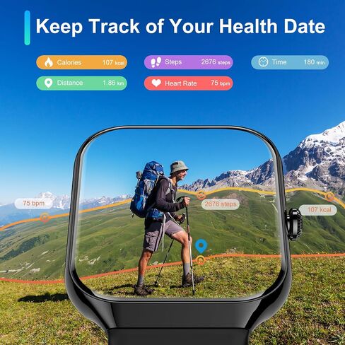 Smartwatch for Men Women with Phone Function/Message Reminder in Saudi Arabia