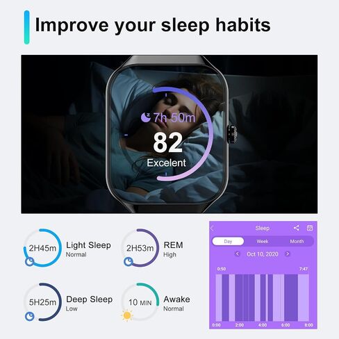 Smartwatch for Men Women with Phone Function/Message Reminder in Saudi Arabia