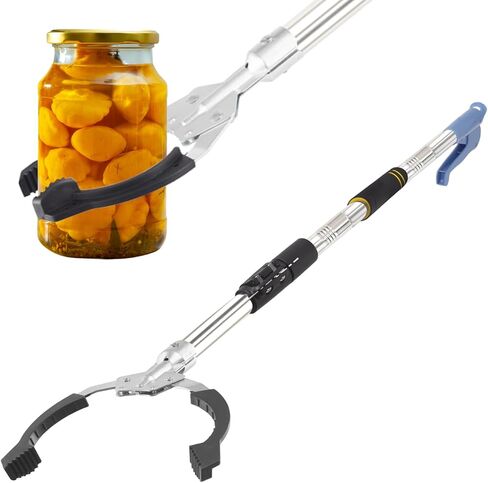 Grabber Reacher Tool Heavy Duty,53in Trash Picker Upper Grabber Extra Long Handle Trash Picker Stainless Steels Tube Reacher Grabber Pickup Tool with Sponge Handle in Saudi Arabia