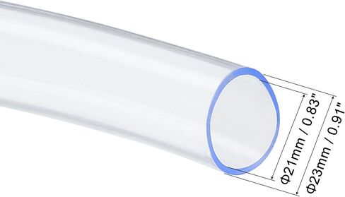 أنابيب الفينيل الشفافة - خرطوم PVC، تنطبق على نقل المياه (21 مم معرف 23 مم OD، 3 أقدام) in Saudi Arabia
