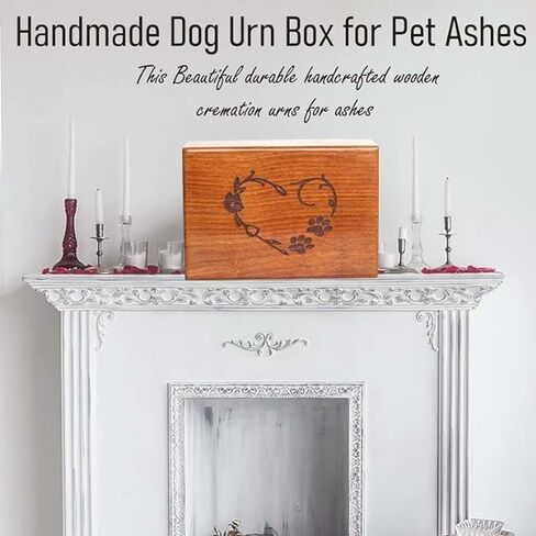 Wooden Urn Box For Pet Ashes | Wood Cremation Urns For Cat and Dog Ashes | Rosewood Urns | Funeral Urns | Handmade Urns | Keepsake Urns (6 x 4 x 2.75) in Saudi Arabia