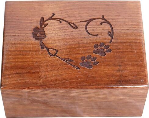 Wooden Urn Box For Pet Ashes | Wood Cremation Urns For Cat and Dog Ashes | Rosewood Urns | Funeral Urns | Handmade Urns | Keepsake Urns (6 x 4 x 2.75) in Saudi Arabia