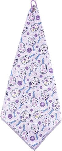 ASVP Shop Pickleball Towel Stylish 15x17 Inch Microfiber Athletic Towels with Carabiner Clip - The Ultimate Pickleball Towel for All Pickleball Fans (Purple) in Saudi Arabia