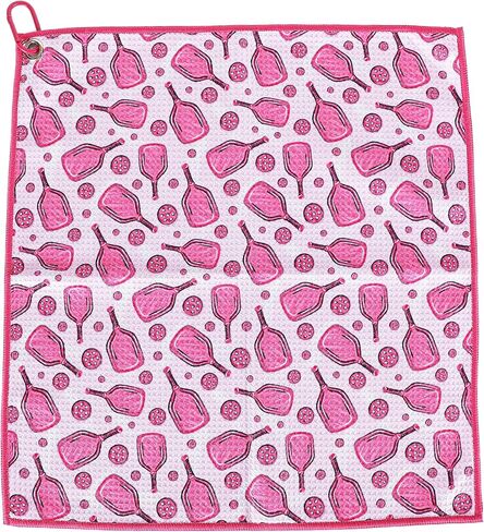 ASVP Shop Pickleball Towel Stylish 15x17 Inch Microfiber Athletic Towels with Carabiner Clip - The Ultimate Pickleball Towel for All Pickleball Fans (Purple) in Saudi Arabia