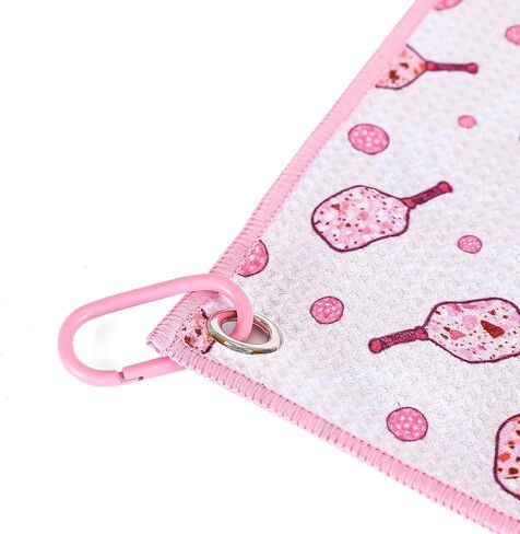 ASVP Shop Pickleball Towel Stylish 15x17 Inch Microfiber Athletic Towels with Carabiner Clip - The Ultimate Pickleball Towel for All Pickleball Fans (Purple) in Kuwait