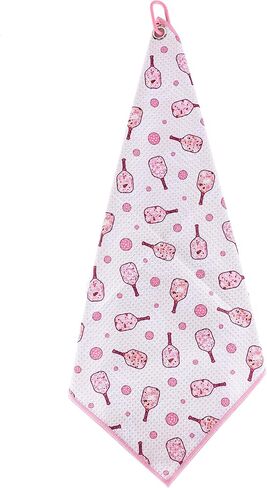 ASVP Shop Pickleball Towel Stylish 15x17 Inch Microfiber Athletic Towels with Carabiner Clip - The Ultimate Pickleball Towel for All Pickleball Fans (Purple) in Kuwait