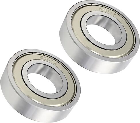 2pcs 6001ZZ 12mm x 28mm x 8mm Steel Ball Bearings- Bearing Steel and Double Rubber Sealed Miniature Deep Groove Ball Bearings in Saudi Arabia