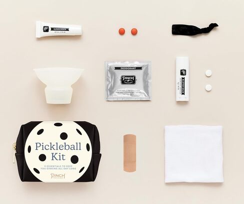 Pinch Provisions Pickleball Kit, 9 Must-Have Emergency Essentials for Pickleball, Includes Ball Retriever & Cooling Bands, Perfect for Pickleball Players, Father's Day, Mother's Day or Gym Bags in Saudi Arabia