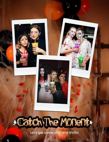 Cessfle Halloween Color Changing Cups with Lids and Straws, 6 Pack 24oz Plastic Halloween Tumblers Set Halloween Bulk Party Cups, Reusable Cups with Lids and Straws for Halloween Party Favors… in Kuwait