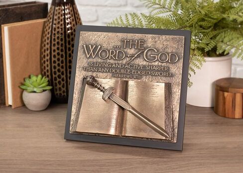 Lighthouse Christian Products Word of God Sword Bronzelike Finish 8.25 x 4 Hand-Cast Resin Mounted Sculpture in Saudi Arabia