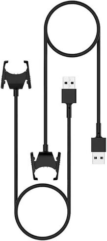 2 حزمة كابل شاحن USB لـ Fitbit Charge 3 سوار ذكي USB كابل شحن لـ Fitbit Charge 4 معصمه شاحن محول قفص الاتهام، أسود in Saudi Arabia