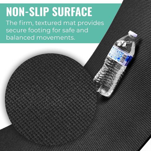 Plus Yoga Mats with Carrying Strap, 72 by 24 Inches, 5mm Thick, Non-Slip Studio Mat, Anti-Tear, Easy to Clean, Pack of 10 in Saudi Arabia