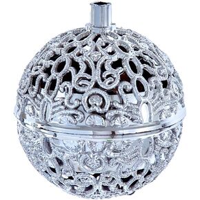 Silver Chirping Bird Ornament Battery-Operated with Sensor