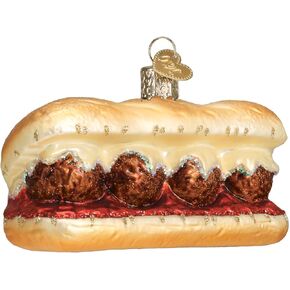 Old World Christmas Meatball Sandwich Ornament, Multi