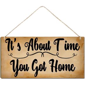 Door Outside Funny Wooden Door Sign For Front Porch Decor It's Not A Whore House It's A Whore Home House Warming Gift Funny Wreaths Decorations Rustic Farmhouse Wall Pediments Art Decor(12 x 6)Inch