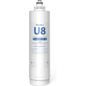 Maxblue RF-U8 Replacement Water Filter, Replacement for Maxblue U8-ST & U8-FC Under Sink Water Filtration System, 2 Years High Capacity