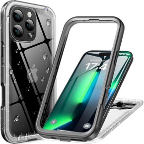 Cozycase Waterproof Case for iPhone SE 3rd 2022/iPhone SE 2nd 2020/iPhone 7/8 - Shockproof Full Body Rugged Sealed Case with Built-in Screen Protector Waterproof Case for iPhone SE3/SE2/7/8 (Black)