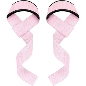 Pull Lifting Wrist Straps, Power Lifting Exercise Straps, Padded and Anti-Skid Grips Band for Weightlifting, Bodybuilding, Strength Training - Light Blue